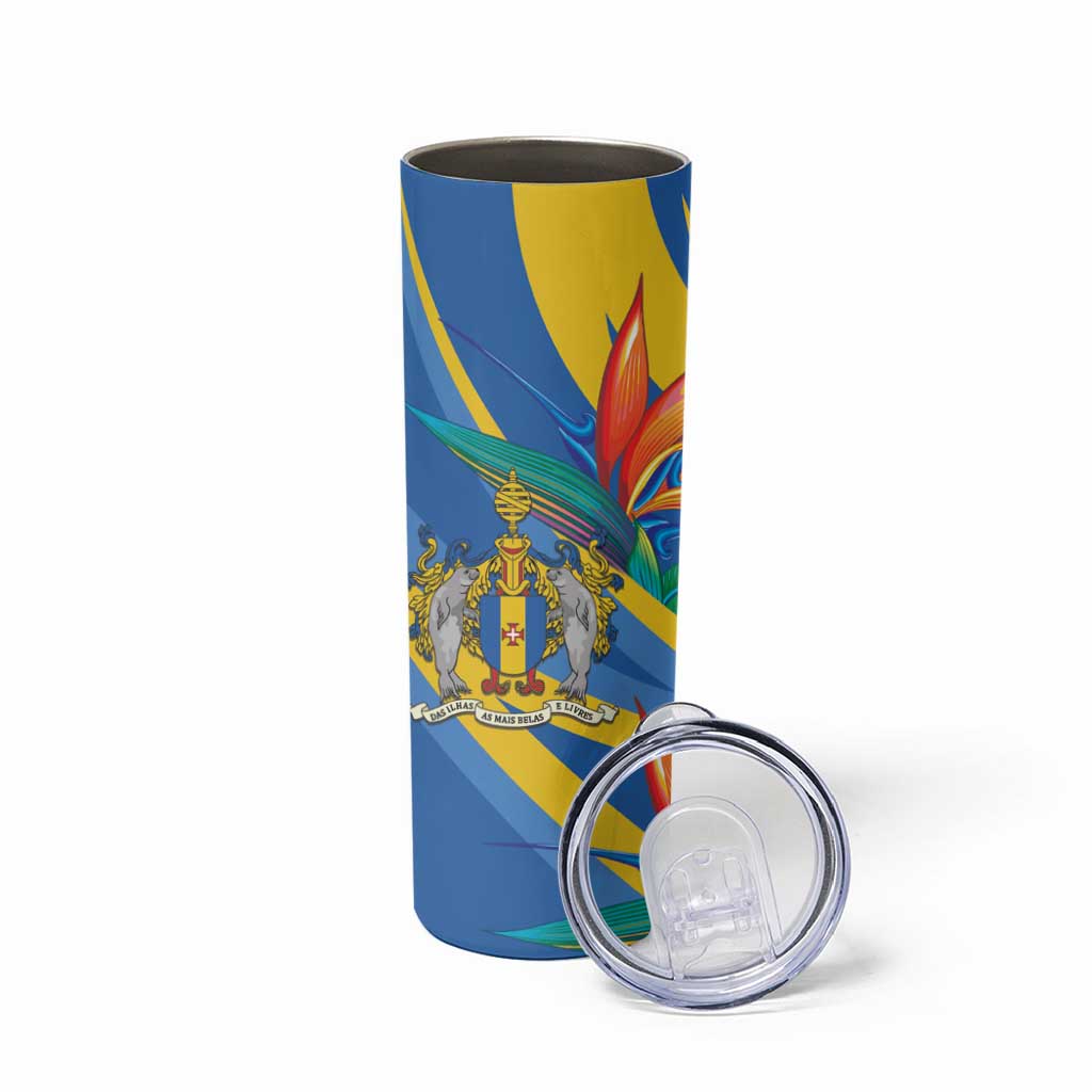 Bird of Paradise Flower Madeira Personalized Skinny Tumbler - Wonder Print Shop