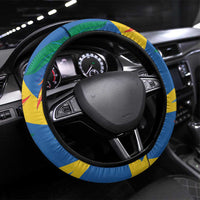 Bird of Paradise Flower Madeira Steering Wheel Cover - Wonder Print Shop