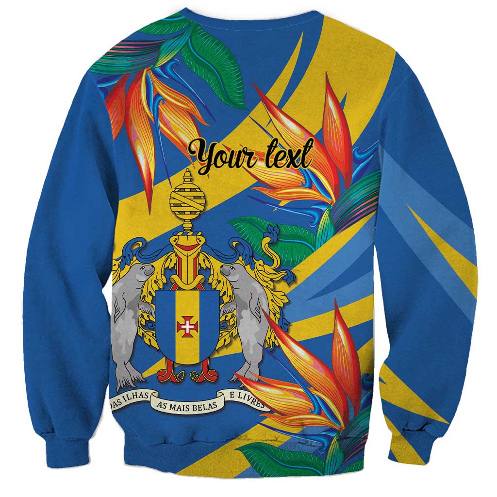 Bird of Paradise Flower Madeira Personalized Sweatshirt - Wonder Print Shop