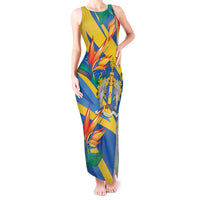 Bird of Paradise Flower Madeira Personalized Tank Maxi Dress - Wonder Print Shop