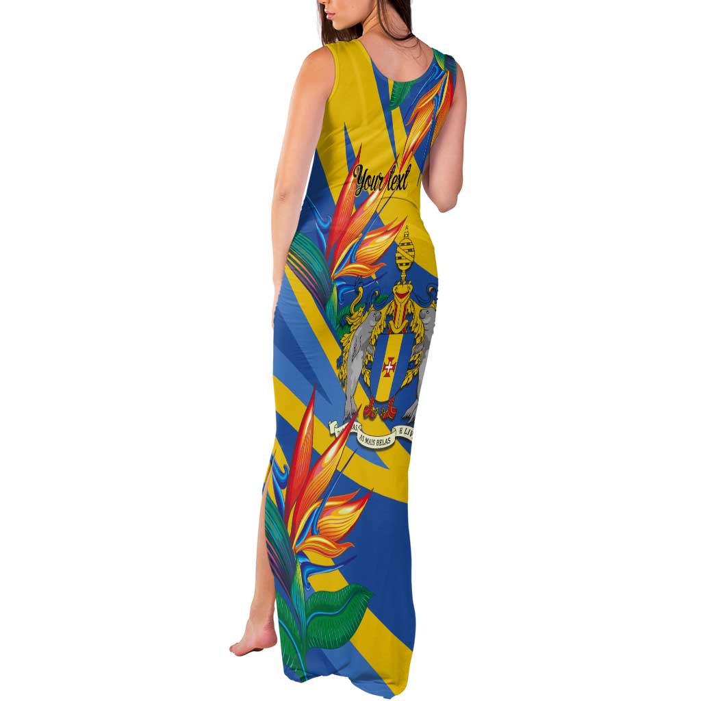 Bird of Paradise Flower Madeira Personalized Tank Maxi Dress - Wonder Print Shop