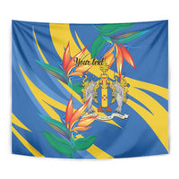 Bird of Paradise Flower Madeira Personalized Tapestry - Wonder Print Shop