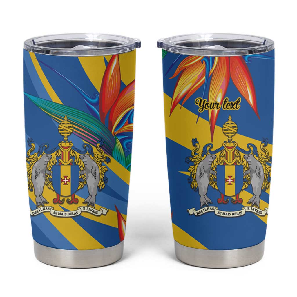 Bird of Paradise Flower Madeira Personalized Tumbler Cup - Wonder Print Shop