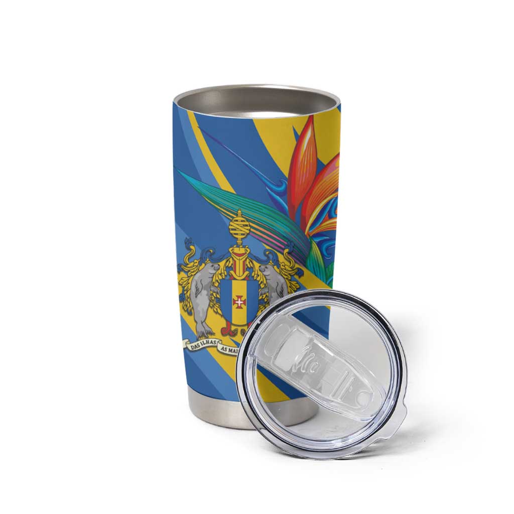 Bird of Paradise Flower Madeira Personalized Tumbler Cup - Wonder Print Shop