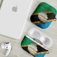 Kilimanjaro Tanzania AirPods Case Grunge Flag Map of Tanzania - Wonder Print Shop