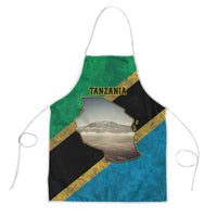 Kilimanjaro Tanzania Apron Grunge Flag Map of Tanzania - Wonder Print Shop