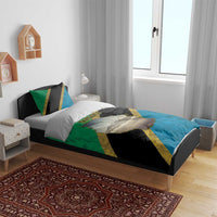 Kilimanjaro Tanzania Bedding Set Grunge Flag Map of Tanzania - Wonder Print Shop