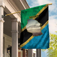 Kilimanjaro Tanzania Garden Flag Grunge Flag Map of Tanzania - Wonder Print Shop