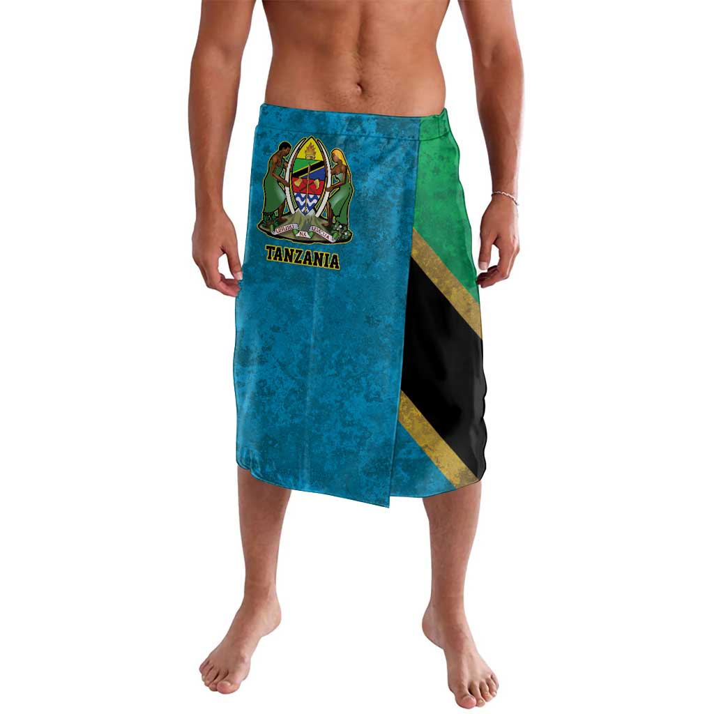 Kilimanjaro Tanzania Lavalava Grunge Flag Map of Tanzania - Wonder Print Shop