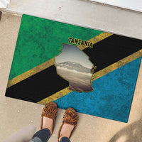 Kilimanjaro Tanzania Rubber Doormat Grunge Flag Map of Tanzania - Wonder Print Shop