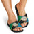 Kilimanjaro Tanzania Slide Sandals Grunge Flag Map of Tanzania - Wonder Print Shop
