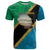 Kilimanjaro Tanzania T Shirt Grunge Flag Map of Tanzania - Wonder Print Shop