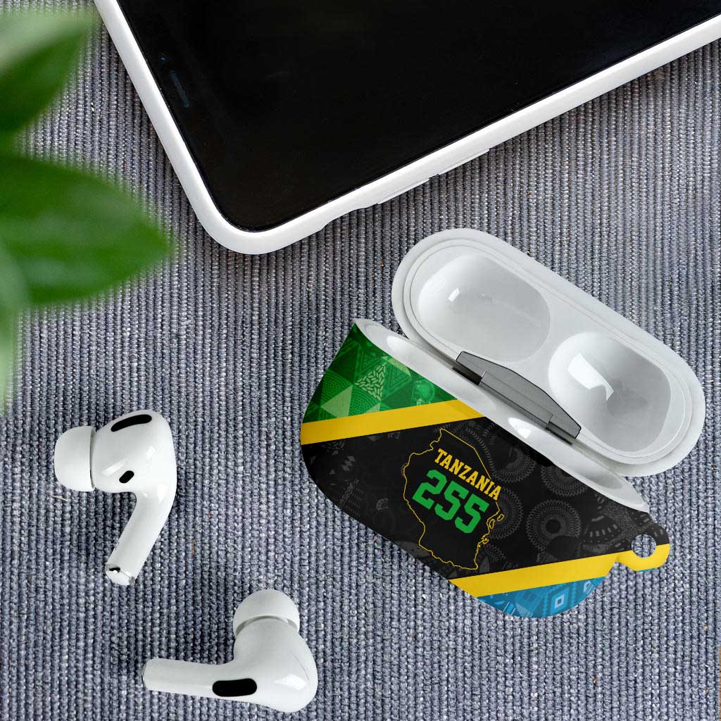 Tanzania 255 AirPods Case African Mix Pattern Flag Motif - Wonder Print Shop