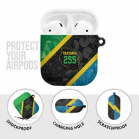 Tanzania 255 AirPods Case African Mix Pattern Flag Motif - Wonder Print Shop