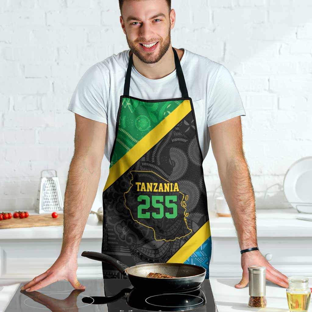 Tanzania 255 Apron African Mix Pattern Flag Motif - Wonder Print Shop