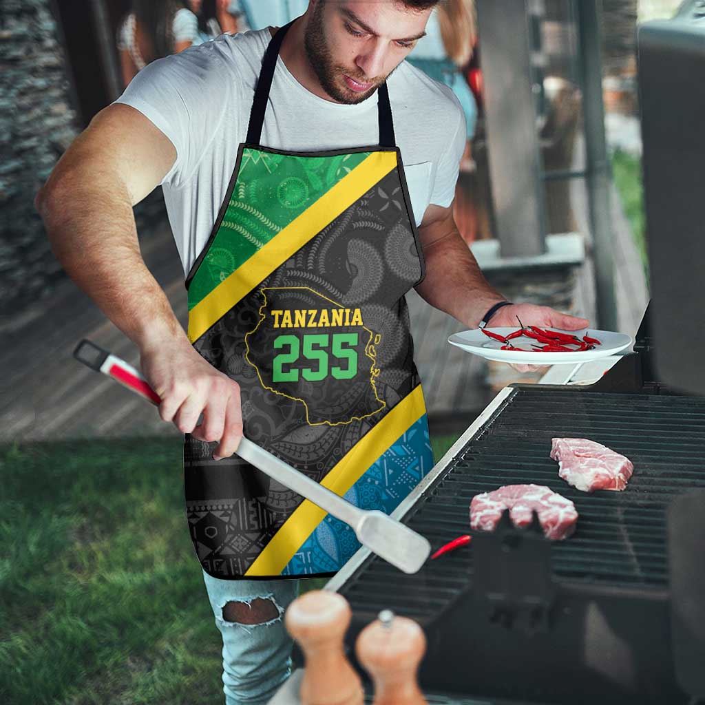 Tanzania 255 Apron African Mix Pattern Flag Motif - Wonder Print Shop