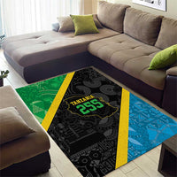 Tanzania 255 Area Rug African Mix Pattern Flag Motif - Wonder Print Shop