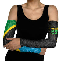 Tanzania 255 Arm Sleeves African Mix Pattern Flag Motif - Wonder Print Shop