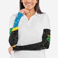 Tanzania 255 Arm Sleeves African Mix Pattern Flag Motif - Wonder Print Shop