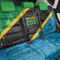 Tanzania 255 Back Car Seat Cover African Mix Pattern Flag Motif - Wonder Print Shop