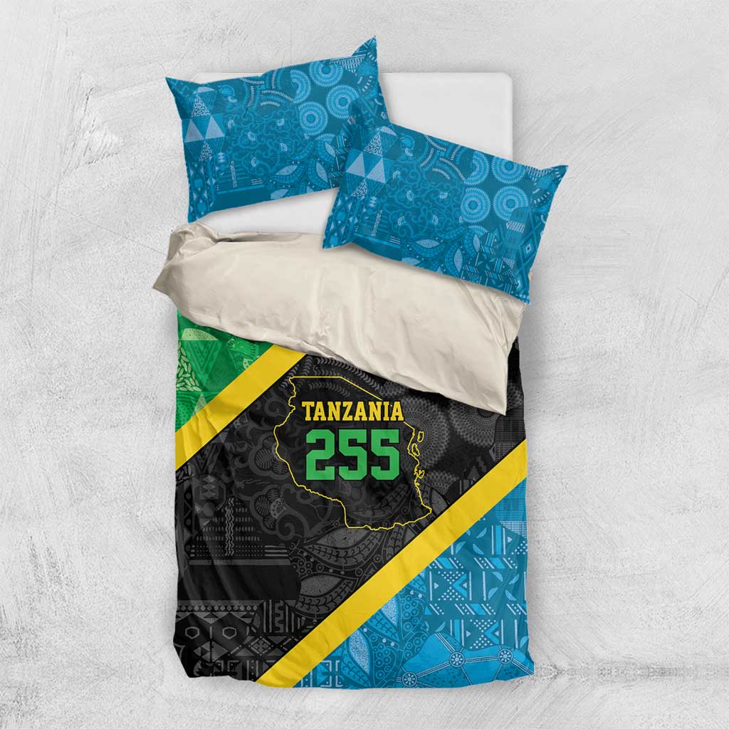 Tanzania 255 Bedding Set African Mix Pattern Flag Motif - Wonder Print Shop