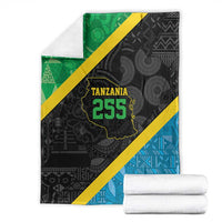 Tanzania 255 Blanket African Mix Pattern Flag Motif - Wonder Print Shop