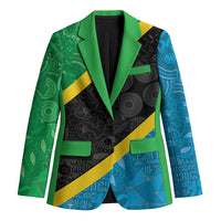 Tanzania 255 Blazer African Mix Pattern Flag Motif - Wonder Print Shop