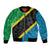 Tanzania 255 Bomber Jacket African Mix Pattern Flag Motif - Wonder Print Shop