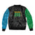 Tanzania 255 Bomber Jacket African Mix Pattern Flag Motif - Wonder Print Shop