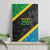 Tanzania 255 Canvas Wall Art African Mix Pattern Flag Motif - Wonder Print Shop