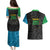 Tanzania 255 Couples Matching Puletasi and Hawaiian Shirt African Mix Pattern Flag Motif - Wonder Print Shop