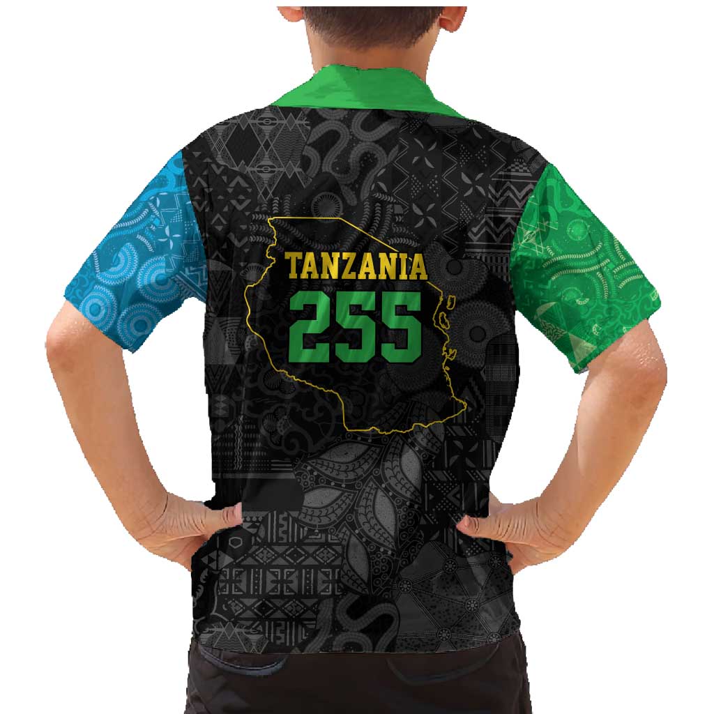 Tanzania 255 Family Matching Mermaid Dress and Hawaiian Shirt African Mix Pattern Flag Motif - Wonder Print Shop