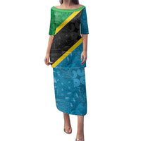 Tanzania 255 Family Matching Puletasi and Hawaiian Shirt African Mix Pattern Flag Motif - Wonder Print Shop