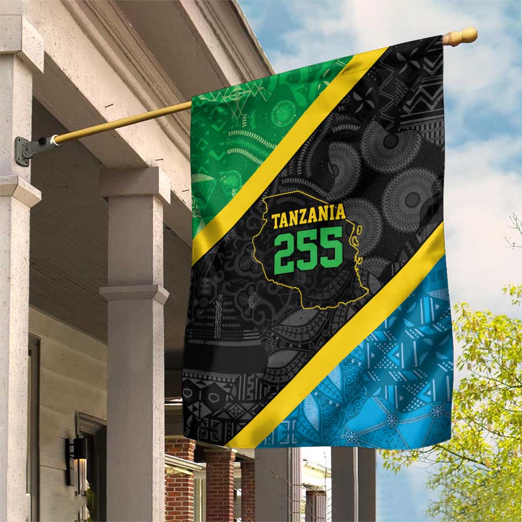 Tanzania 255 Garden Flag African Mix Pattern Flag Motif - Wonder Print Shop