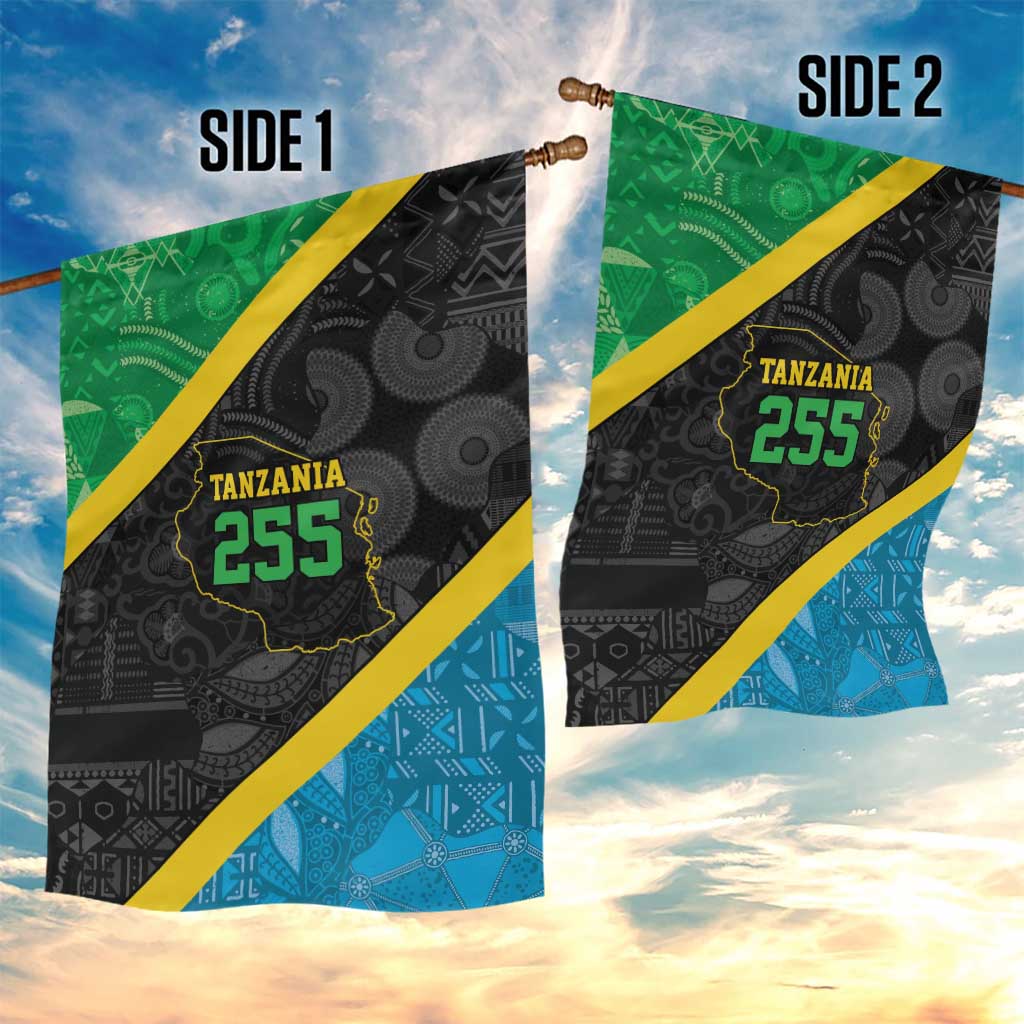 Tanzania 255 Garden Flag African Mix Pattern Flag Motif - Wonder Print Shop