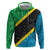 Tanzania 255 Hoodie African Mix Pattern Flag Motif - Wonder Print Shop