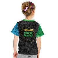 Tanzania 255 Kid T Shirt African Mix Pattern Flag Motif - Wonder Print Shop