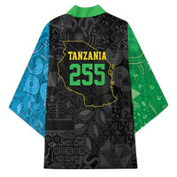 Tanzania 255 Kimono African Mix Pattern Flag Motif - Wonder Print Shop