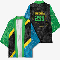 Tanzania 255 Kimono African Mix Pattern Flag Motif - Wonder Print Shop