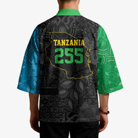 Tanzania 255 Kimono African Mix Pattern Flag Motif - Wonder Print Shop