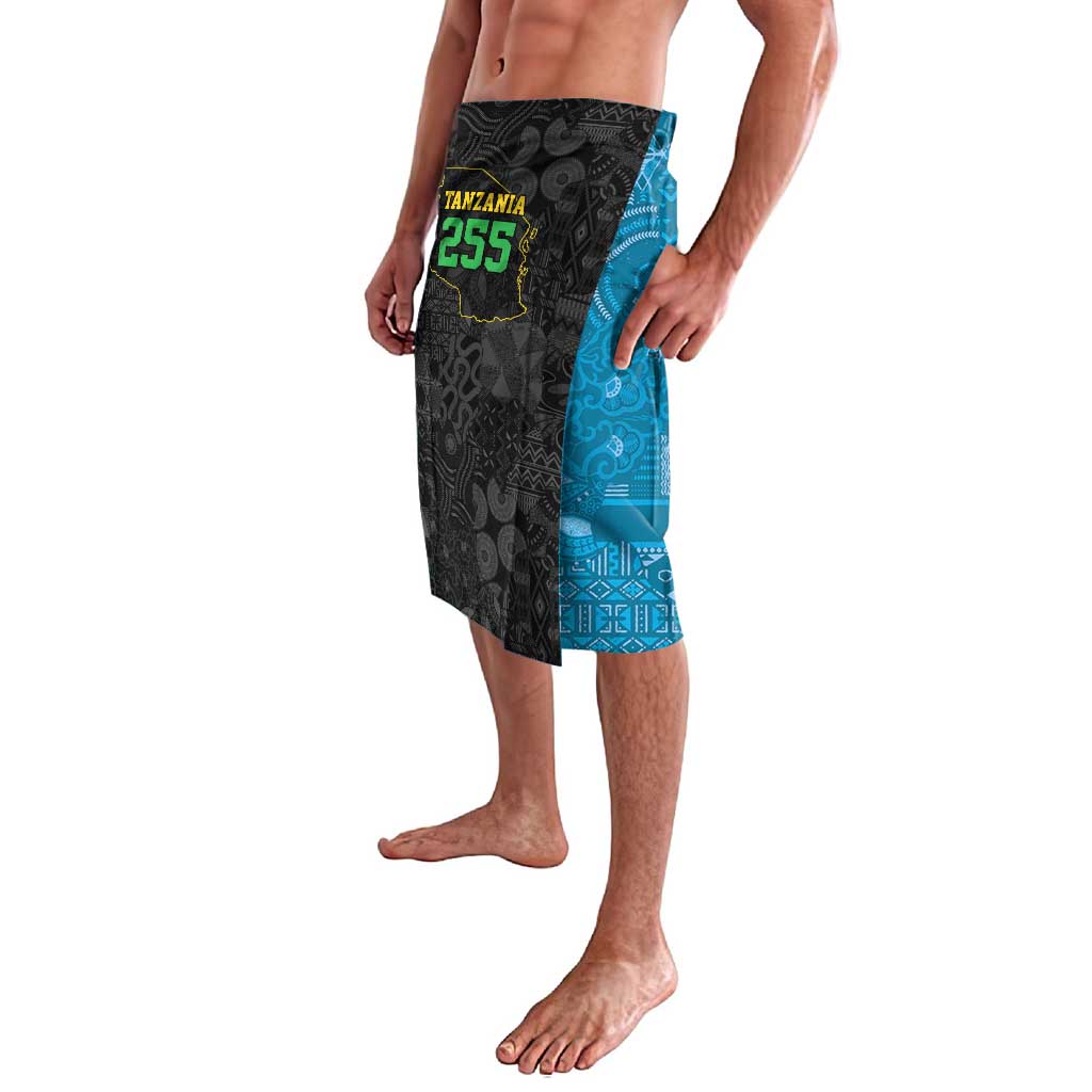 Tanzania 255 Lavalava African Mix Pattern Flag Motif - Wonder Print Shop