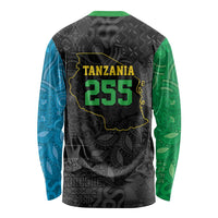 Tanzania 255 Long Sleeve Shirt African Mix Pattern Flag Motif - Wonder Print Shop