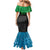 Tanzania 255 Mermaid Dress African Mix Pattern Flag Motif - Wonder Print Shop