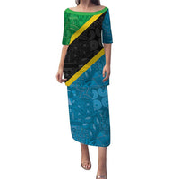 Tanzania 255 Puletasi African Mix Pattern Flag Motif - Wonder Print Shop