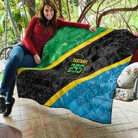 Tanzania 255 Quilt African Mix Pattern Flag Motif - Wonder Print Shop