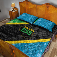 Tanzania 255 Quilt Bed Set African Mix Pattern Flag Motif - Wonder Print Shop