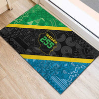 Tanzania 255 Rubber Doormat African Mix Pattern Flag Motif - Wonder Print Shop