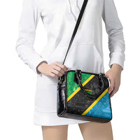 Tanzania 255 Shoulder Handbag African Mix Pattern Flag Motif - Wonder Print Shop