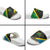 Tanzania 255 Slide Sandals African Mix Pattern Flag Motif - Wonder Print Shop