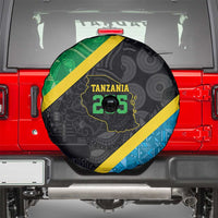 Tanzania 255 Spare Tire Cover African Mix Pattern Flag Motif - Wonder Print Shop